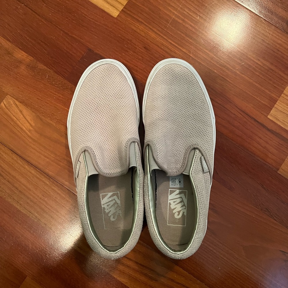 Vans light tan sneakers size 8